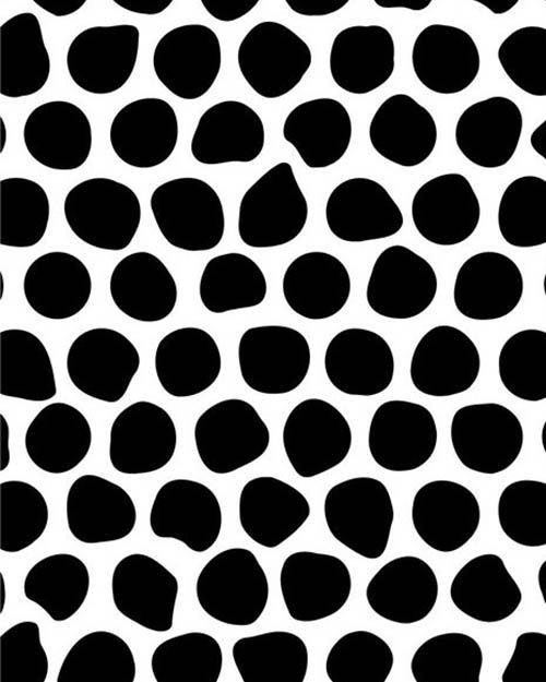 Black And White Irregular Circle Pattern Vector 1