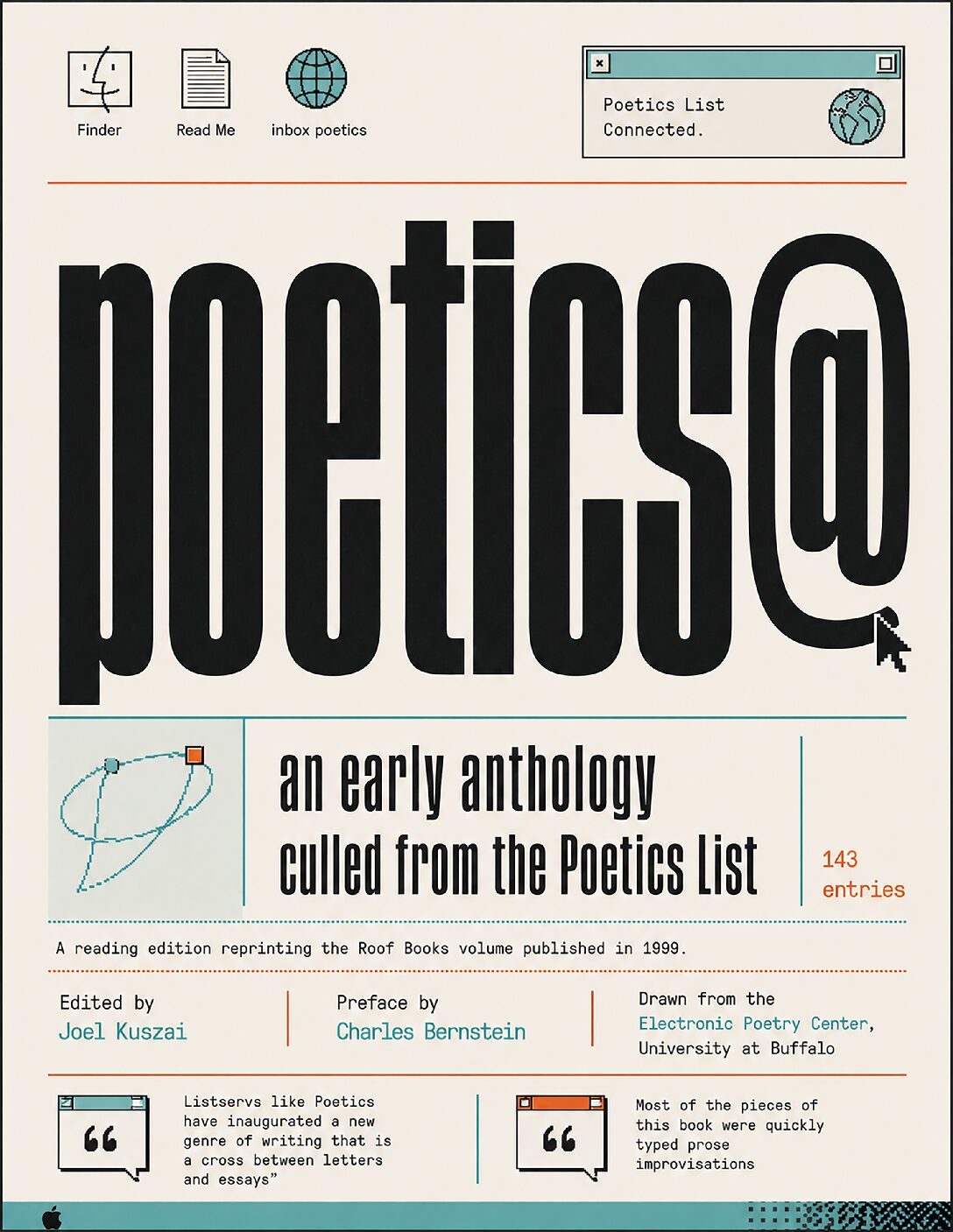 Cover of poetics@ — Poetry, Argument, and the Early Years of the UB Poetics List